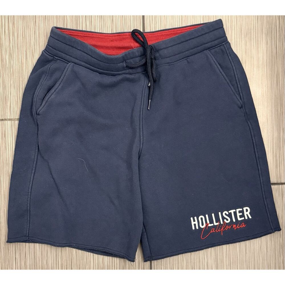 Hollister California Men’s Navy Blue Sweat Shorts Size XS Inseam 8” Gym Workout